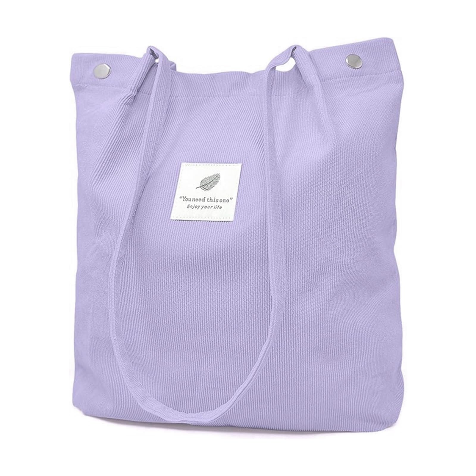 YanZhou Canvas Tote Bag for Women, Large Capacity Corduroy Quilted Tote Bag with Inner Pockets, Durable Stylish ，Reusablee