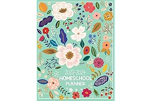Homeschool Mom Planner 2023-2024: Weekly, Monthly Agenda & Record Book for Teaching One Student