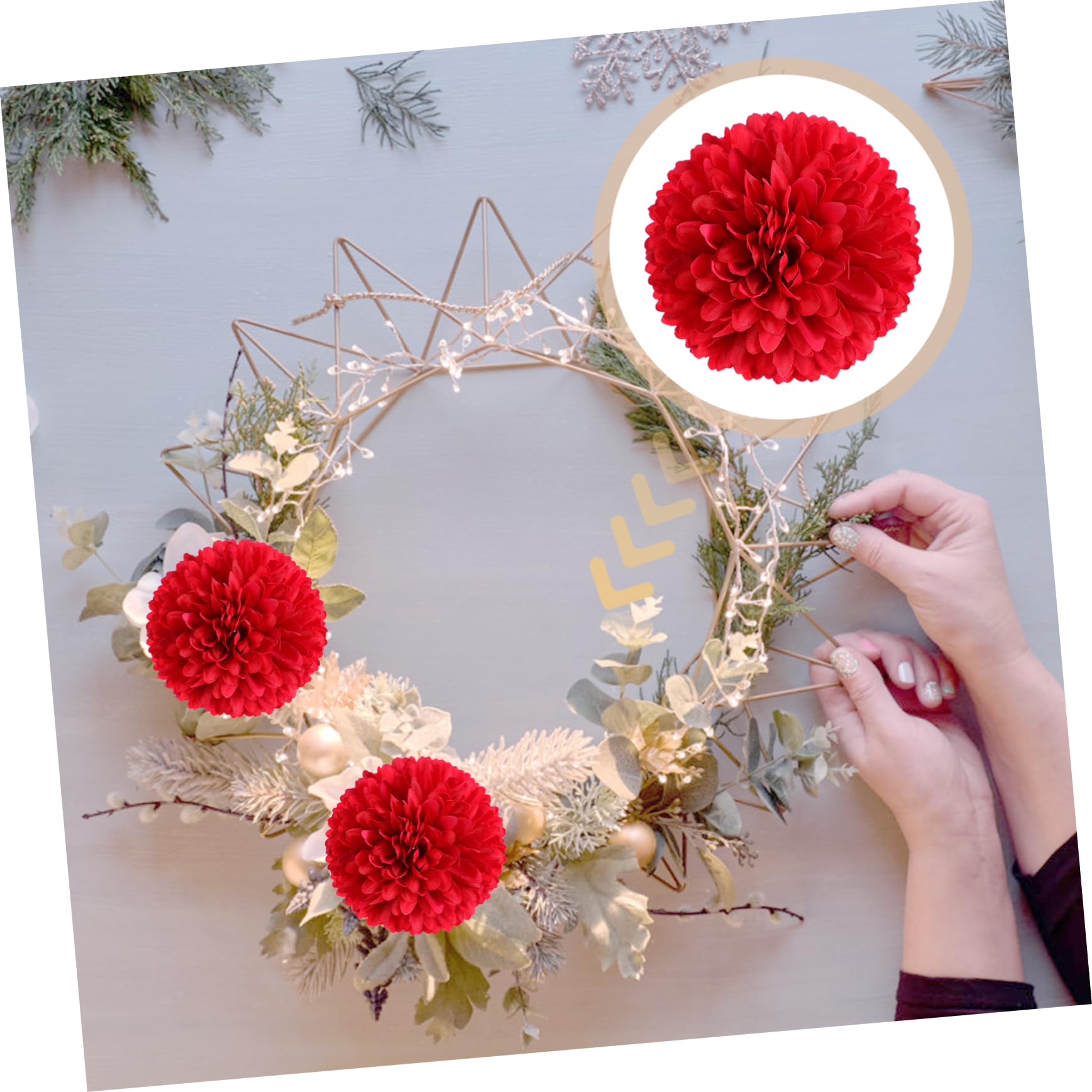 IMIKEYA 150 STK Simulation Melaleuca para Ramos buchones de Flores Artificial sztuczne kwiaty Wohnkultur Simulation Chrysanthemenblüte künstliche Chrysantheme Plastik