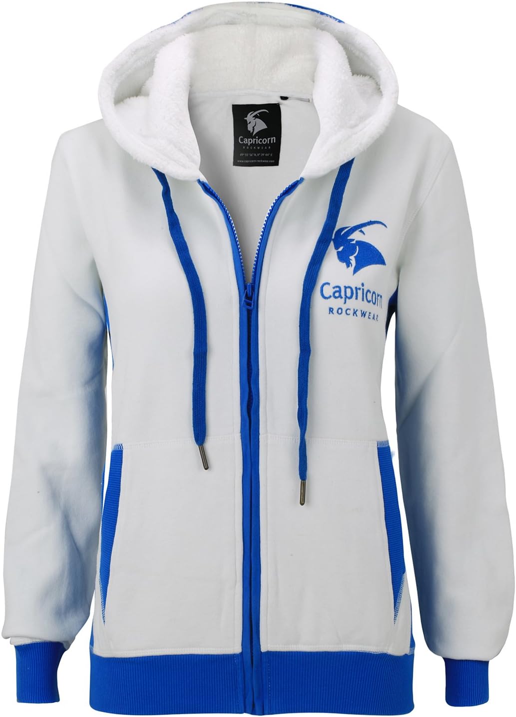Capricorn Rockwear Women's Hoodie White white