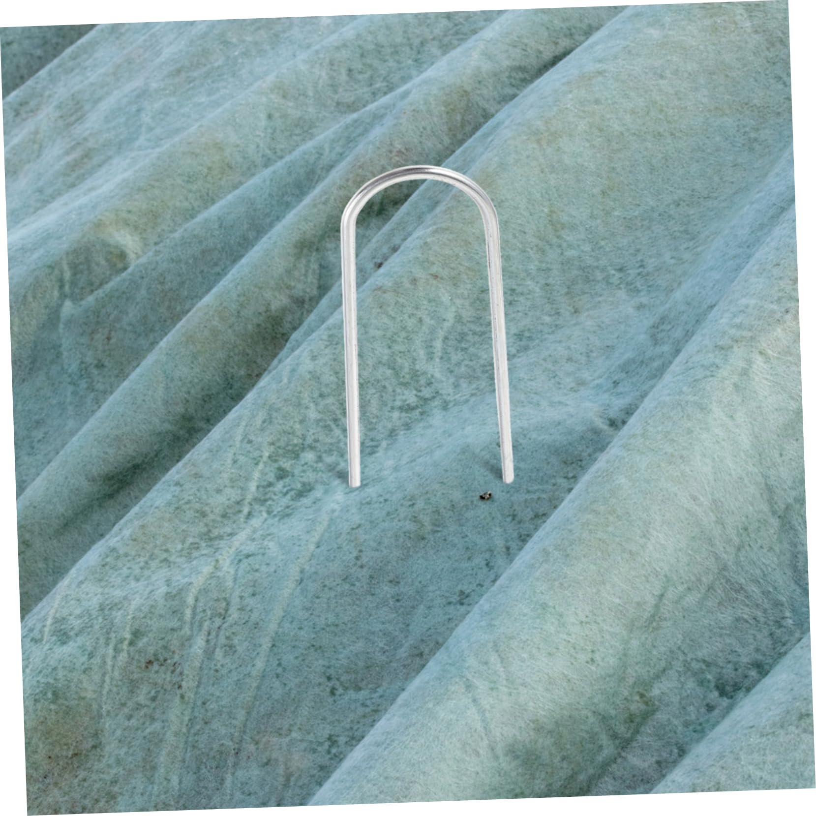 Lot de 50 Piquets De Fixation Galvanisés en Forme De U pour Tente Gazon Installation Sécurisée pour Projets Daménagement Paysager