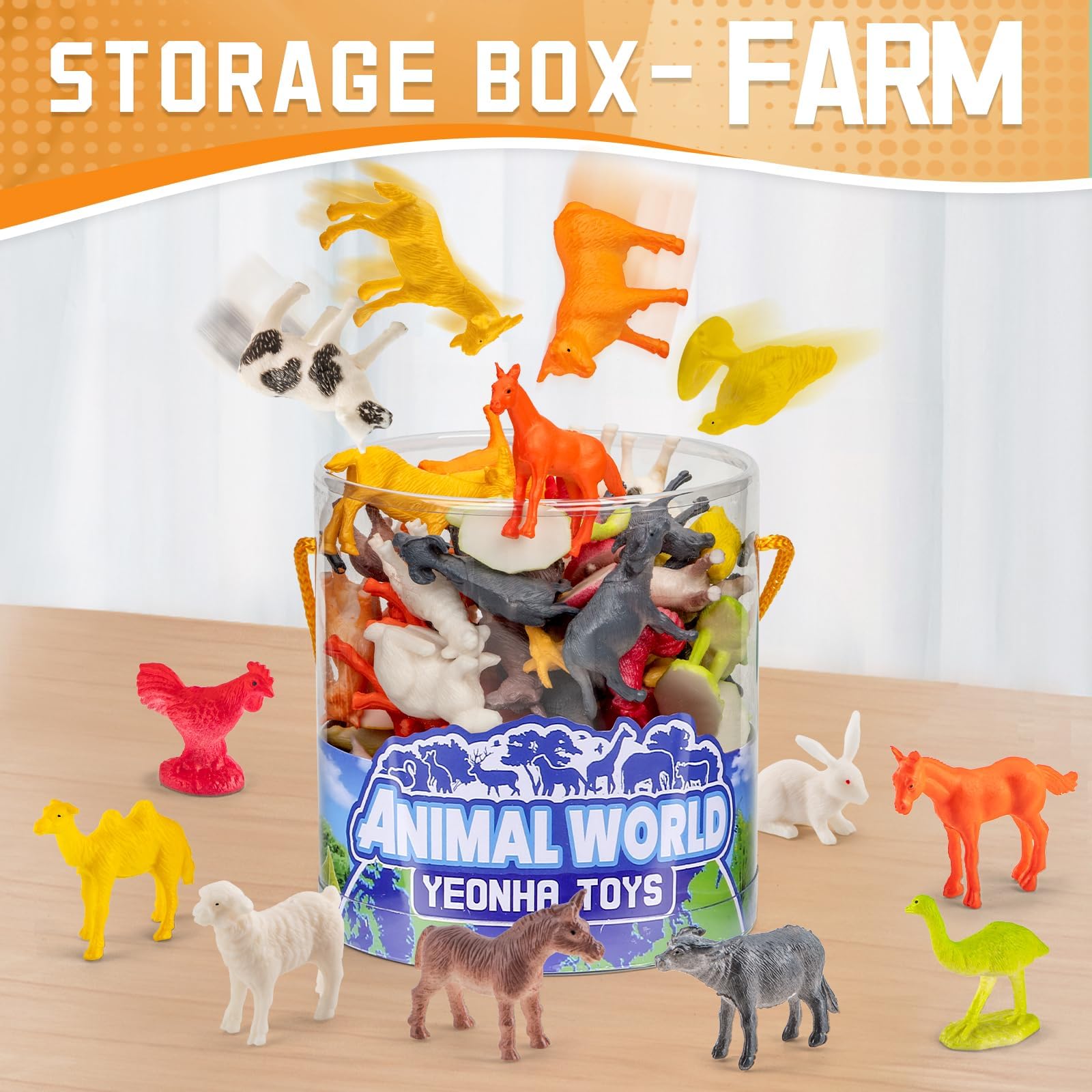 LICHENGTAI – 12 Figuras De Animales De Selva Y Granja, Juguetes Realistas De PVC, Educativos Y Para Coleccionar, Regalo Para Niños A Partir De 3 Años