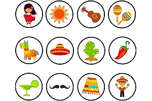 Mexican Fiesta, Day Of The Dead Skull Shaped Wafer Cake Stand Up Decorations