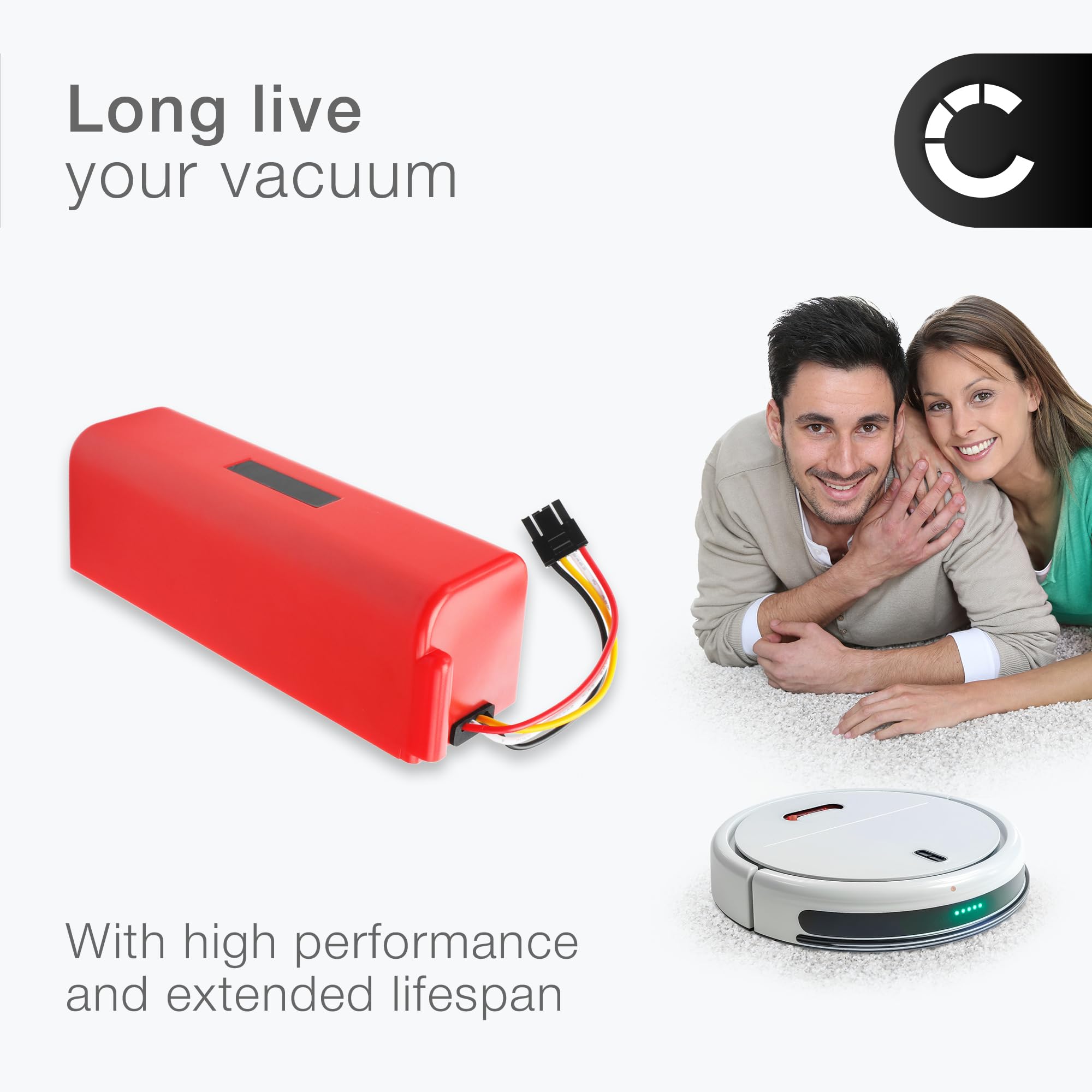CELLONIC 1x Batterie Compatible avec Roborock AED03HRR, AED04HRR, C10