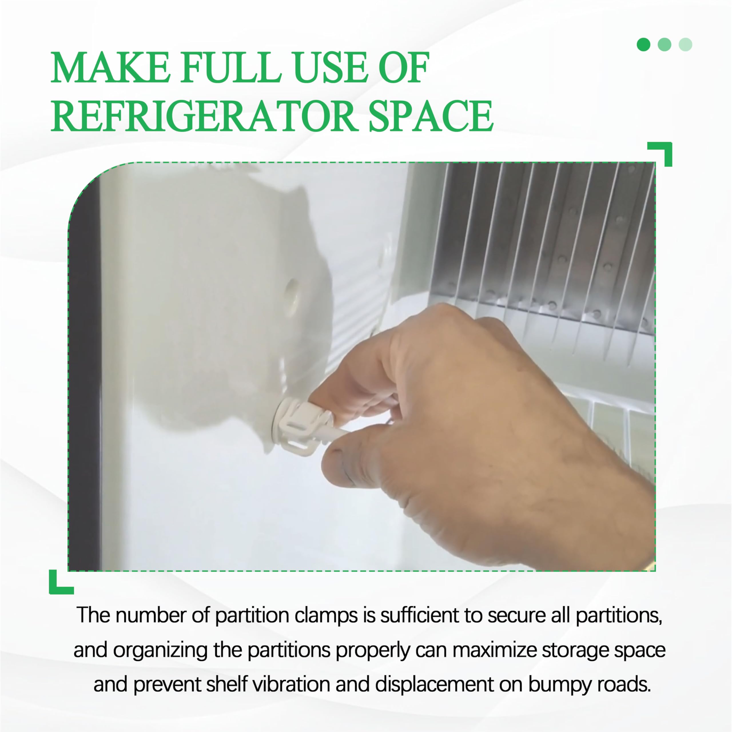 White Shelf Clips - Refrigeration Replacement -5 White Shelf Clips - Refrigeration Replacement -5
