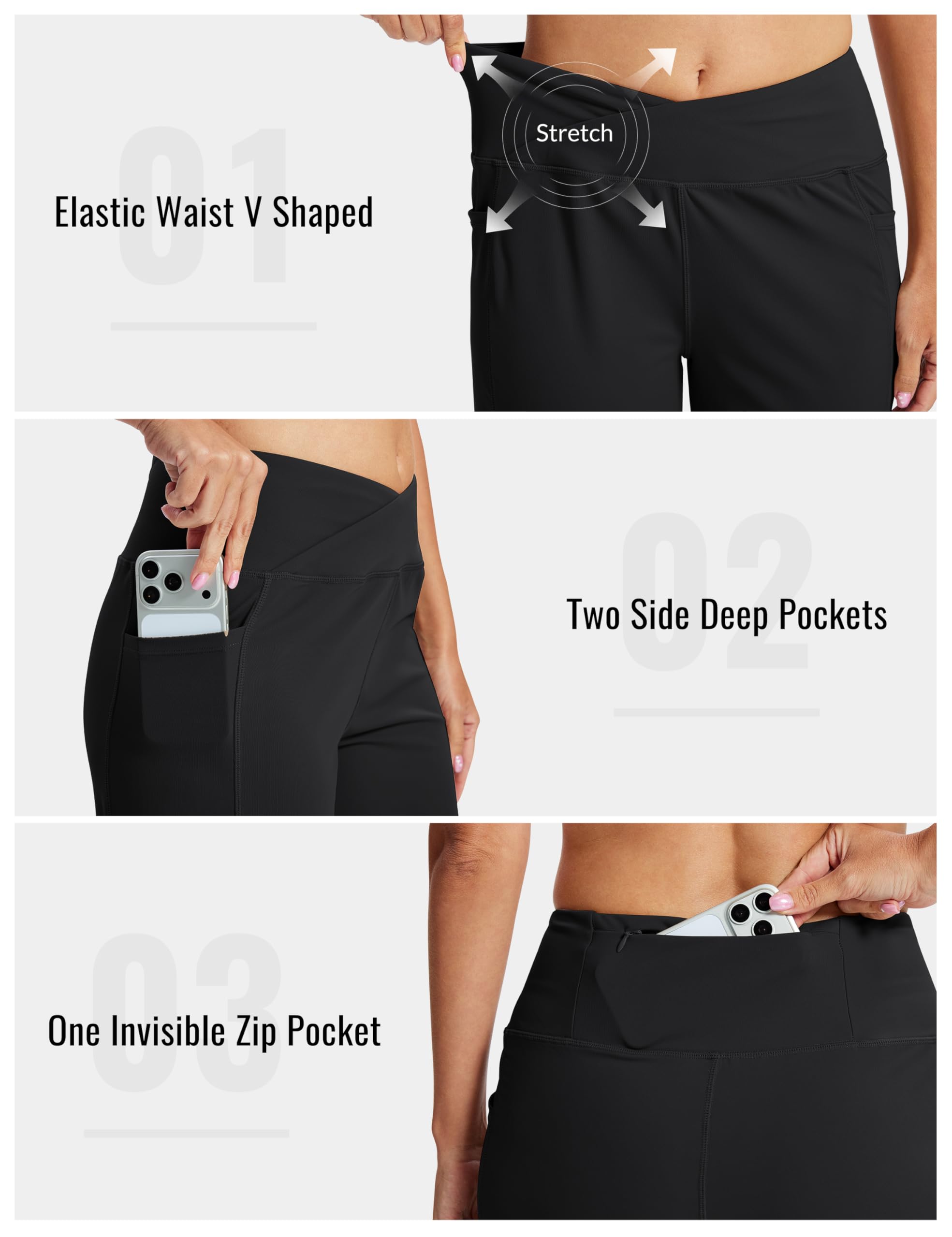 MoFiz Pantaloni Corti Sportivi Donna Leggins Corti Bermuda Donna Pantaloncini da Yoga Corsa Vita Alta Gym Shorts Estivi con Tasche