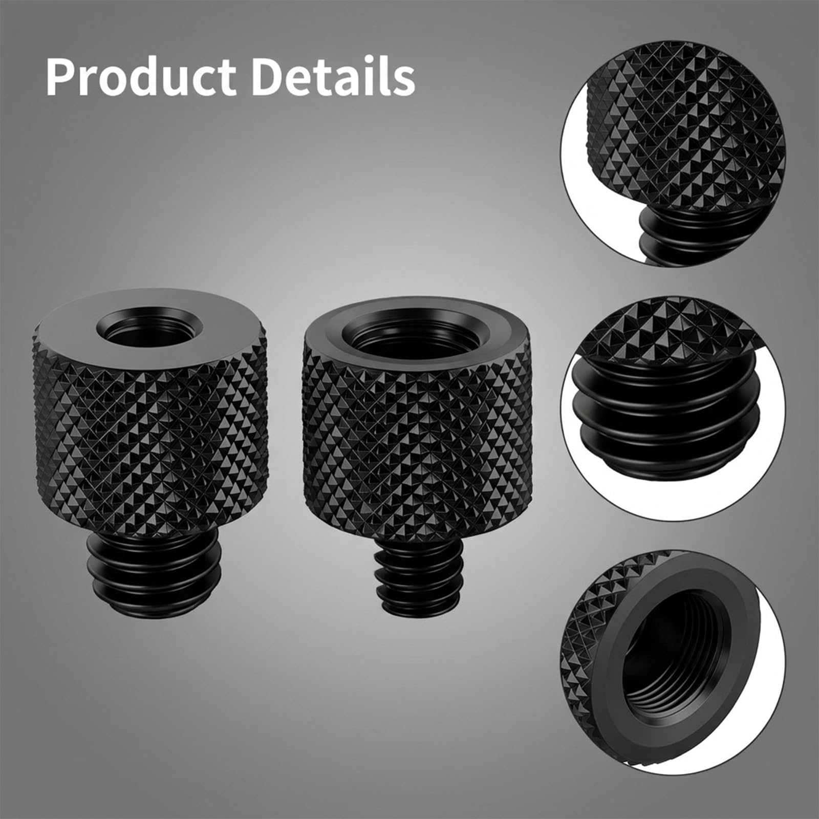 4 adaptery do statywu 3/8 na 1/4 cala statyw gwintowany adapter śrubowy aparat adapter gwintowany statyw śruba adapter stojak mikrofonowy adapter do statywu do aparatu, głośnika, statywu