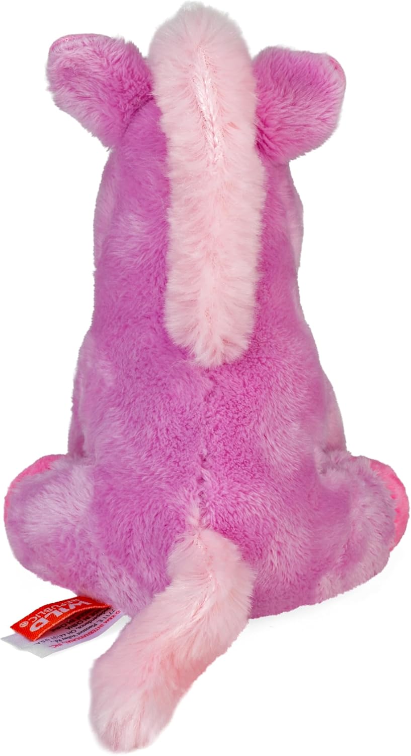 Wild Republic Pocketkins Eco Unicorn Lavender, Stuffed Animal, 5 Inches, Plush Toy, Made from Recycled Materials, Eco Friendly
