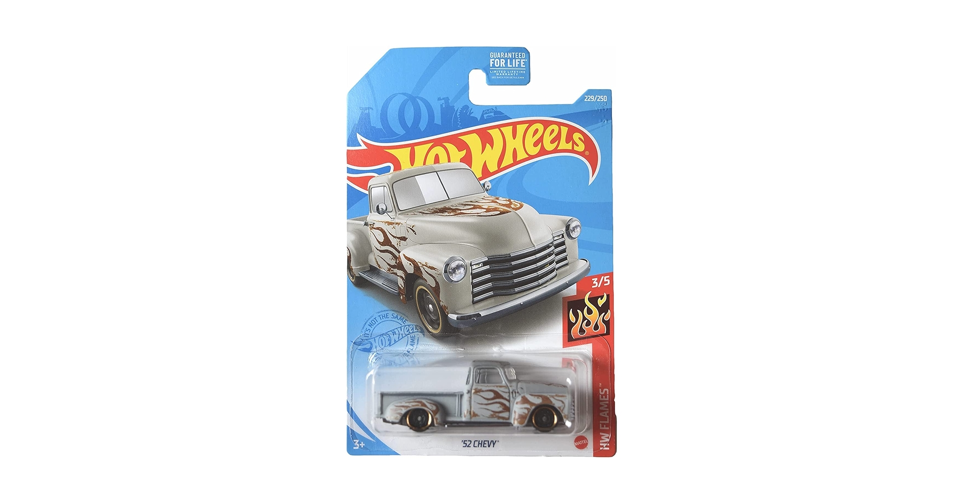 Amazon.com: Hot Wheels '52 Chevy, [gray] 229/250 Flames 3/5