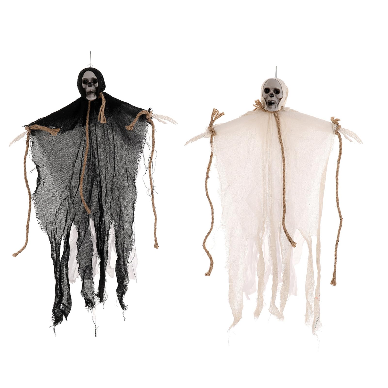 Buxuaaaa 2pcs Skull Specter Ornament Halloween Hanging Specter Skeletons Specters for Outdoor Indoor Decoration Skeletons Hanging Decoration