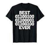 Best Dad Ever in Binary Code Software Engineer Father Gift T-Shirt