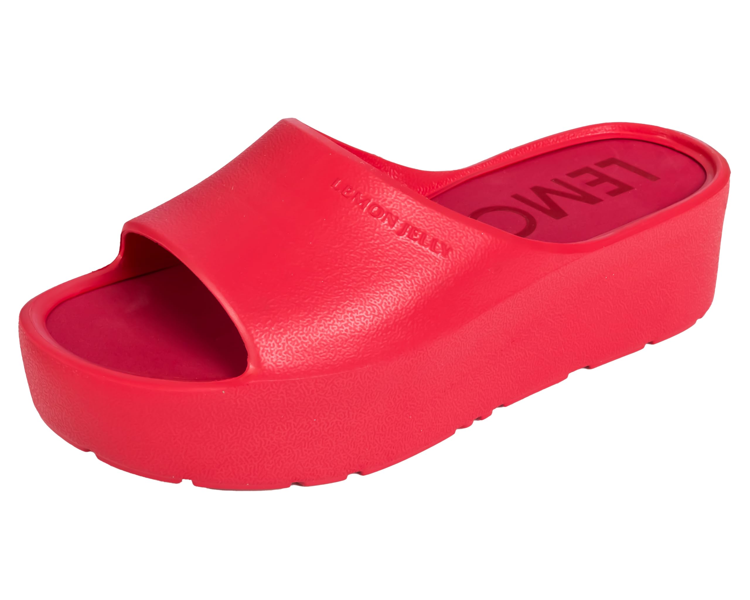 Lemon Jelly Women's Sunny Platform Sandals Cute Water-Friendly Comfort  Wedges for the Beach or Casual Wear Super Lightweight Slip-On Flip Flops