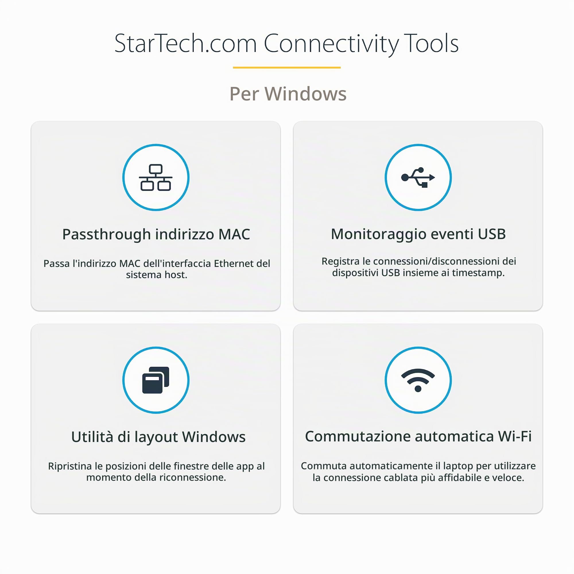 StarTech Docking Station USB-C MacBook Pro/Air, 2x 4K 60Hz/1x 8K, 96W PD | Doppio Monitor 4K o Singolo 8K, 10Gbps, Ethernet Gigabit