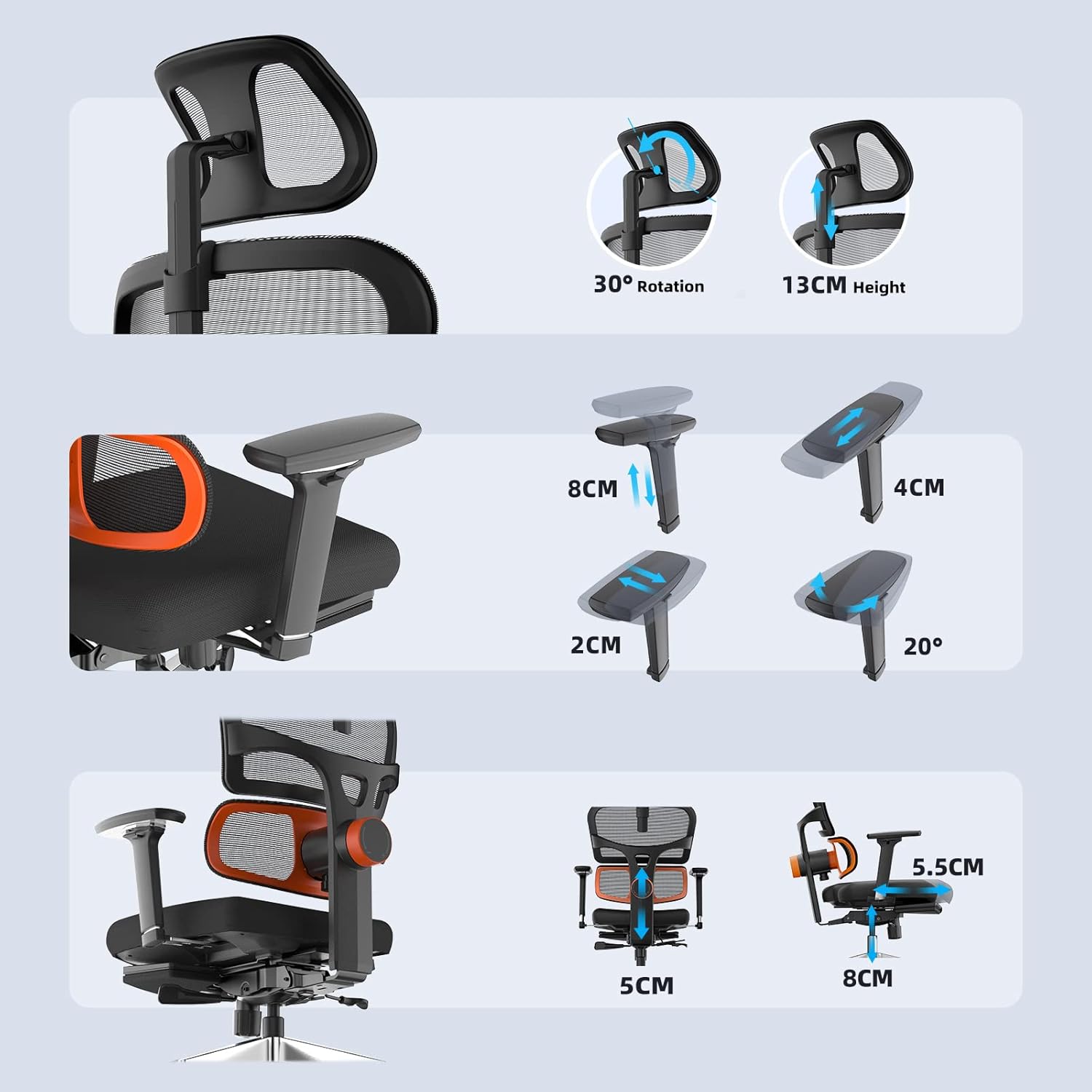 Buy Newtral Ergonomic Office Chair with Footrest Adjustable Lumbar