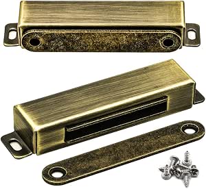 Heavy Duty Magnetic Door Catches (2 Pack) | 70 Lbs Stainless Steel Cabinet Latches For Furniture, Shutters, Closets - View #10