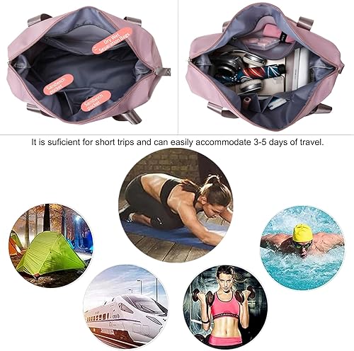 Miniatura 7 de Bolsa de viaje de gran capacidad, bolsa de viaje plegable, bolsa de viaje expandible, impermeable, bolsa de viaje de gran capacidad, bolsa de viaje