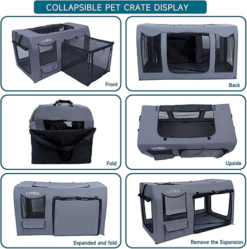 Miniatura 7 de Corralito para gatos Negro -,Gris,https:/ www.Yaxa/dp/undefined