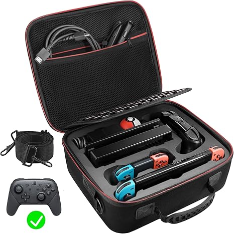 Persona 3 Reload Gets Discount and Update on Nintendo Switch 2 8 71uwwBYIvgL. AC SX466 VORI Carrying Case for Nintendo Switch/Switch OLED Model (2021), Hard Travel Storage Protective Case with Handle and Shoulder Strap for Pro Controller, Poke Ball Plus and Switch Accessories, Black
