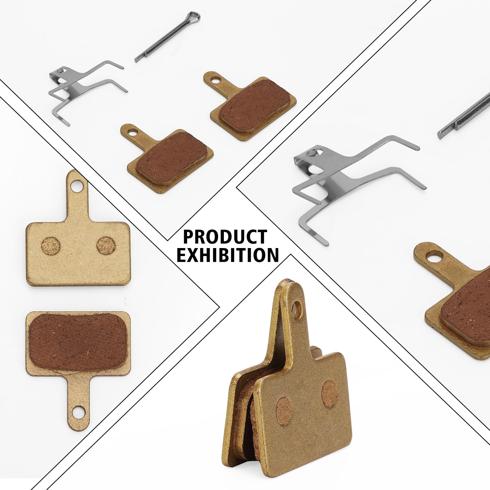 JESTOP 2 pastiglie per freno per bici, ad alte prestazioni, per Ridstar Q20/Q20 MINI/Q20 PRO/MN26/H20 PRO/DC26, pastiglie per freni a disco e molla semi-metallica e resina per freni a disco per