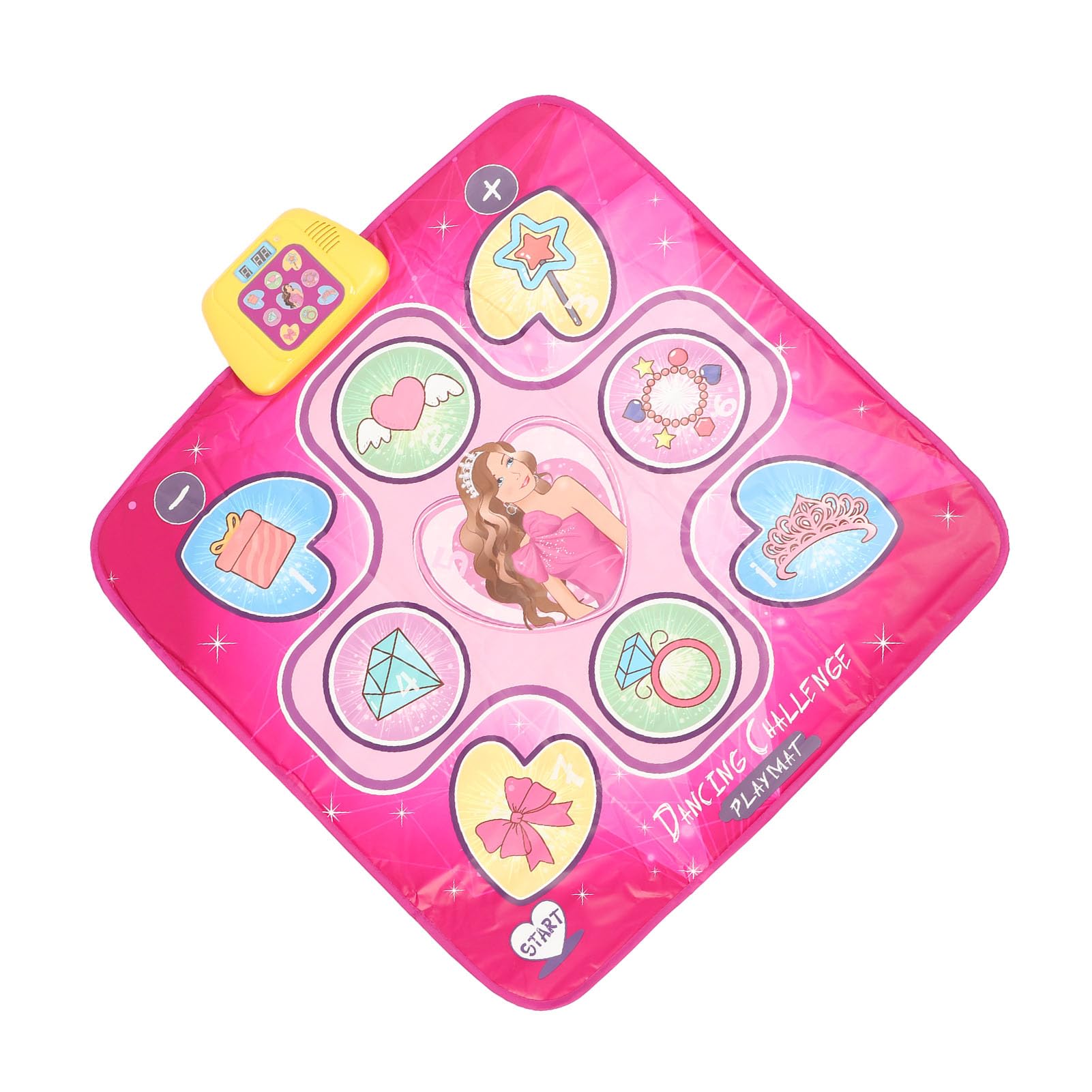 Tappetino da Ballo per Musica Elettronica per Bambini Tappetino da Ballo Pieghevole con Connessione Wireless per Divertimento Interattivo e attività Fisica Scelta per Bambini Materiale