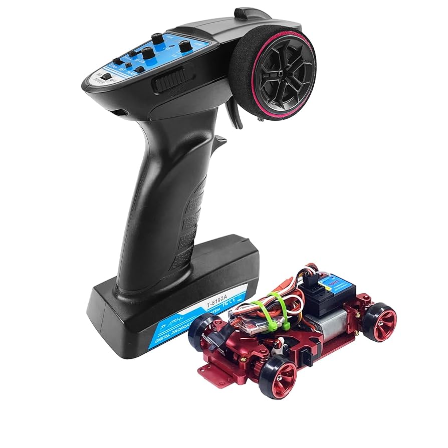 1/28 ドリフトラジコン Amazon.com: Sakeye RC Car DIY, 1/28 4WD Metal Rear Drift