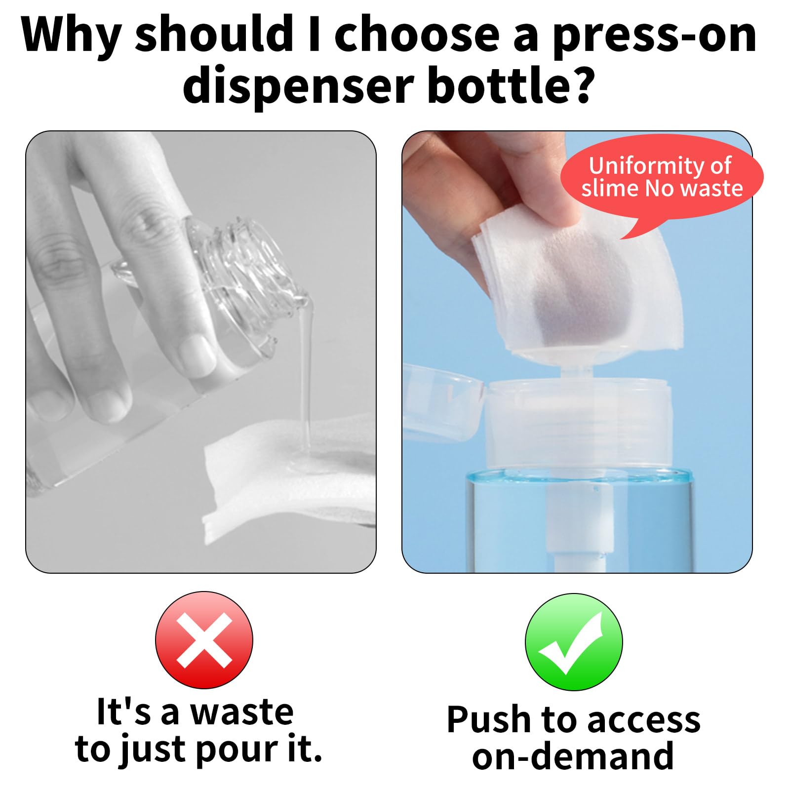4 Pezzi Dispenser per Smalto, Pompa in Plastica, Contenitori per Liquidi, Bottiglie Vuote Riutilizzabili con Pompa, Bottiglia Trasparente per Smalto e Struccante