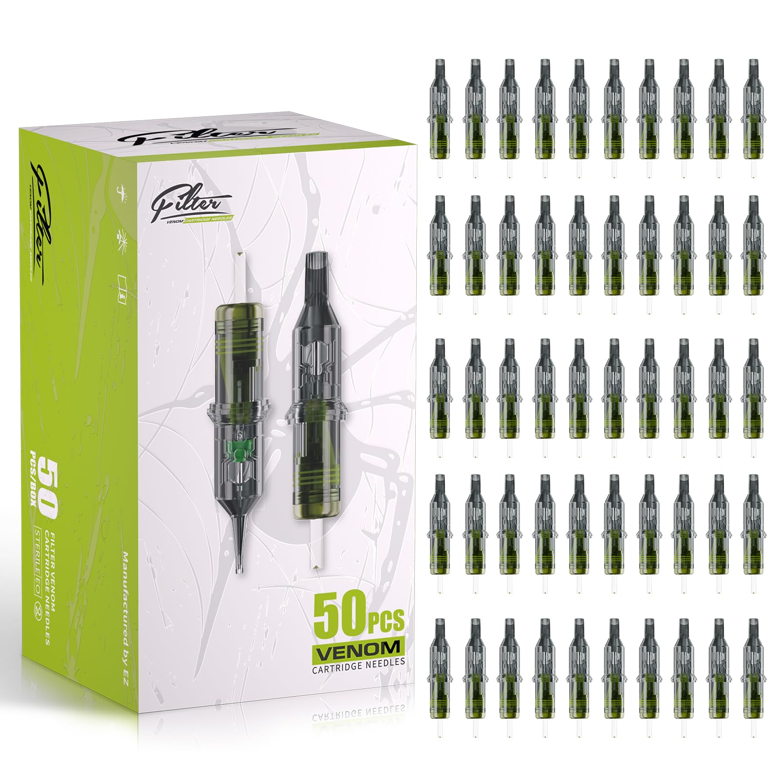 EZ Tattoo Cartridge Needles Assorted