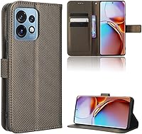 Vista 64 de Case for Honor X7a - Funda de piel sintética con tapa para Honor X7a RKY-LX2, color marrón