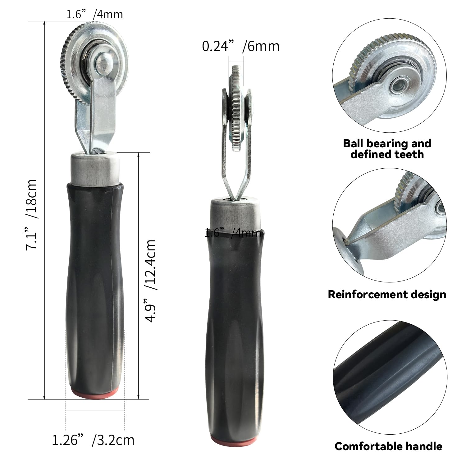 SUGOOE 91PCS Tire Patches Kit, Tire Patches Puncture Repair Kit with Tire Patch Roller, Round Tire Repair Tools 1.26in 1.65in 2.24in, Tire Patch Kit Heavy Duty for Car