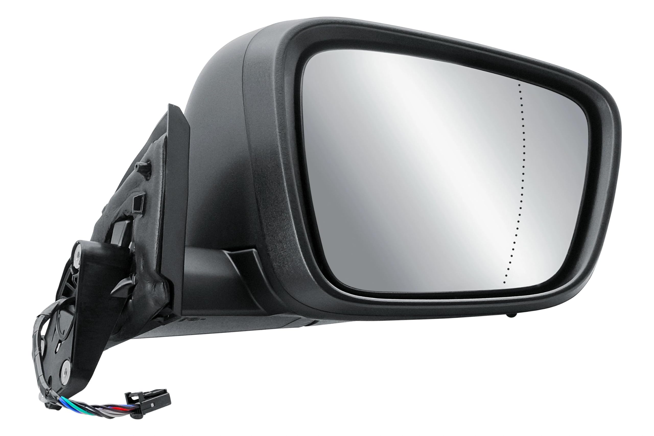 Espejo exterior derecho lado pasajero electrico y calefactable plegable manual con cubierta texturizada trasera para Renault Kangoo Nissan Townstar Mercedes Citan 2023-2026