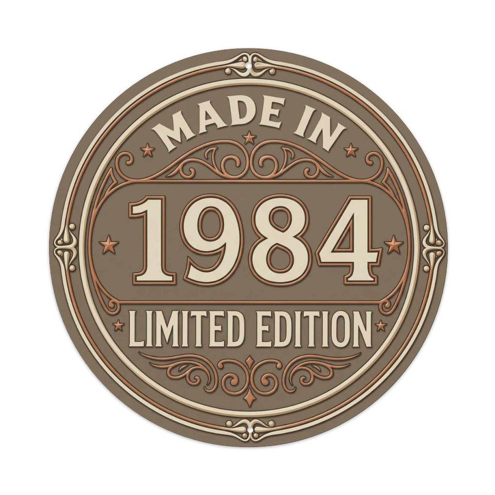 Okahys 8X8inch(20X20cm) Made In 1984 Limited Edition Metal Tin Sign