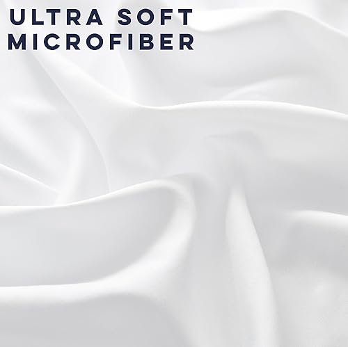 Miniatura 7 de CASUAL LIVING 32623 Juego de sábanas y fundas de almohada de 4 piezas de sábanas y fundas de almohada de 4 piezas, tamaño matrimonial, sedosas,