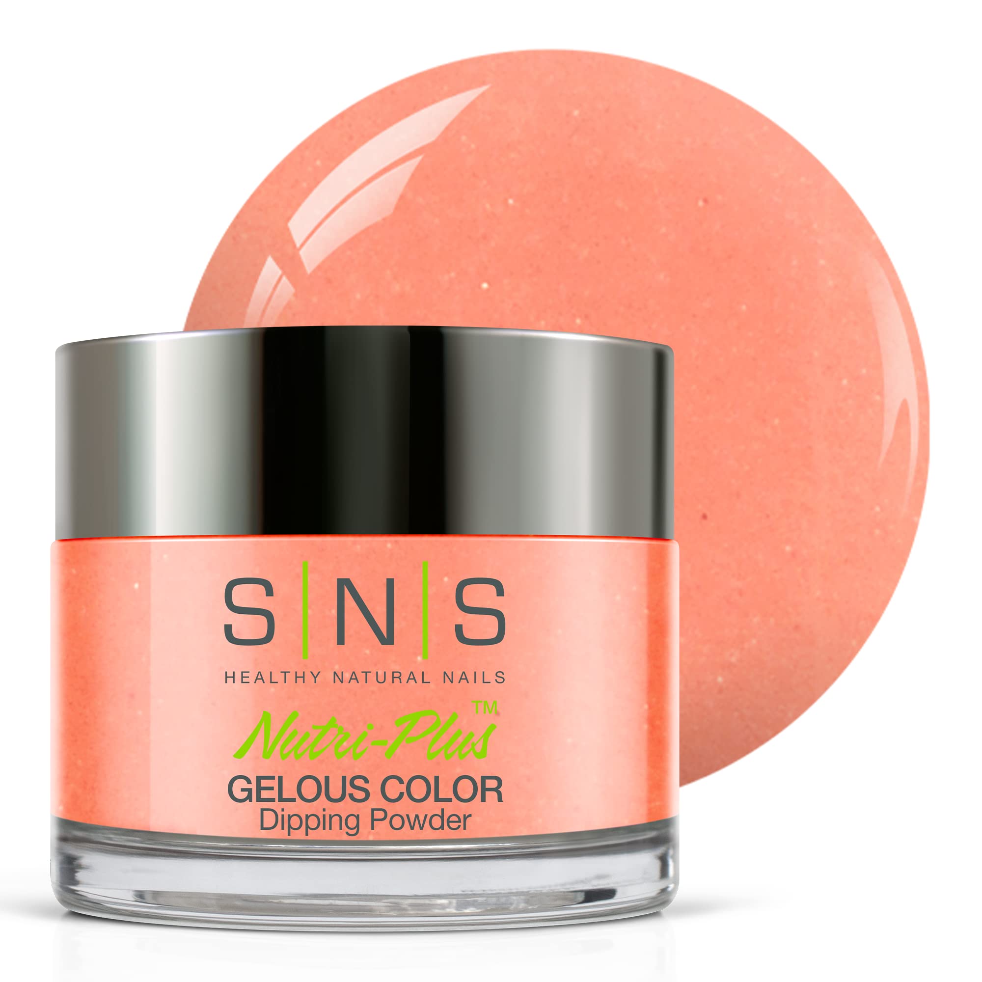 SNS Nail Dip Powder, Gelous Color Dipping Powder - Monkey Forest (Peach) - Long-Lasting Dip Nail Color Dip Nail Color Lasts 14 Days - Low Odor & No UV