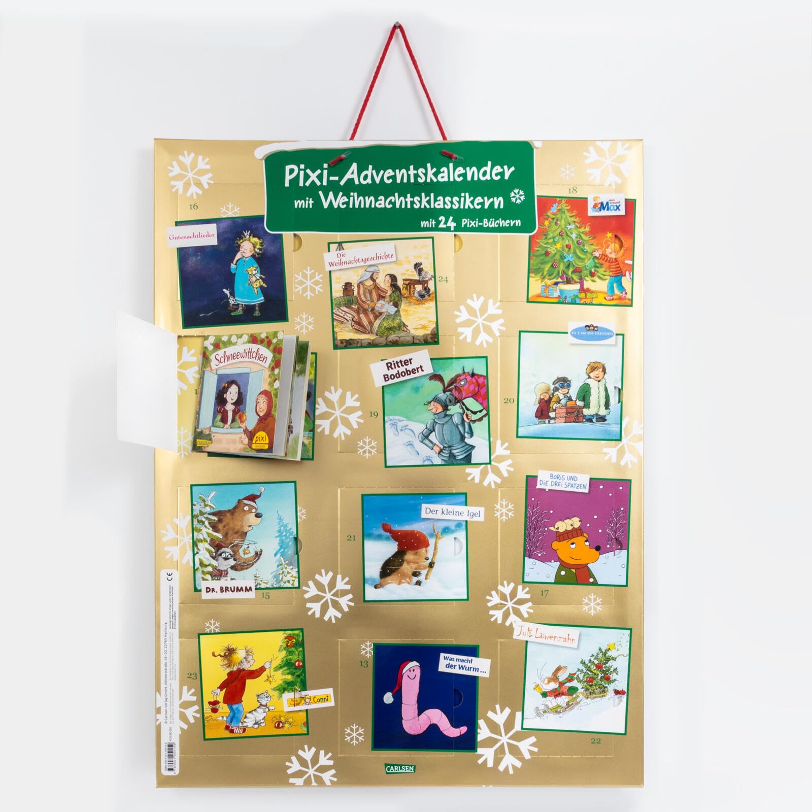 Pixi Adventskalender GOLD 2026: Adventskalender mit 24 Weihnachts-Klassikern als Pixi
