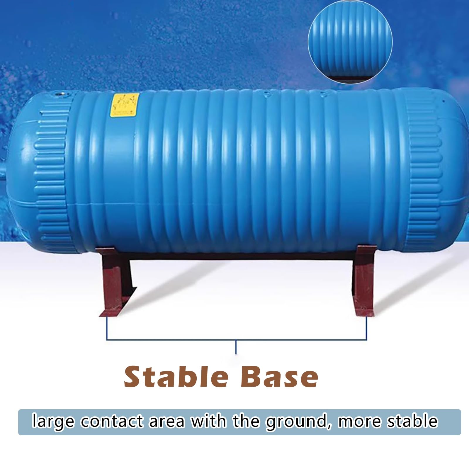 Tanque De PresióN De Pozo Tanques De Presión De Agua Horizontales Para Sistemas De Pozos, Contenedores De Almacenamiento De Agua A Presión De 200L Y 300L(200L/52gal)