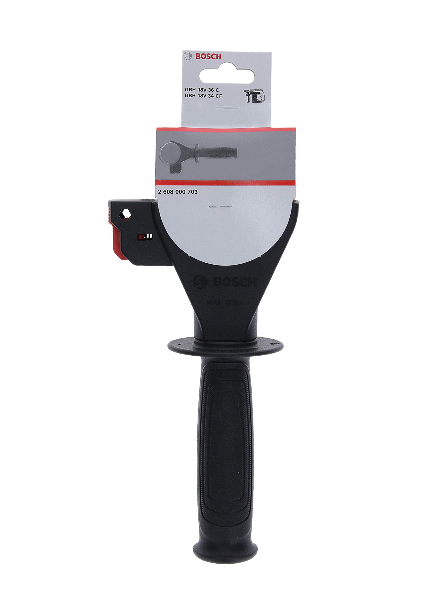 Bosch Multicoloured Professional Auxiliary Handle (For Gbh 18V-34 Cf7 / Gbh 18V-34 Cf, Accessories For Rotary Hammer)
