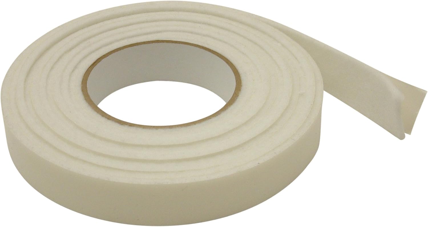 FindTape Polyester Felt Tape [3mm thick] (FELT-08): 1 in. x 10 ft. (White)