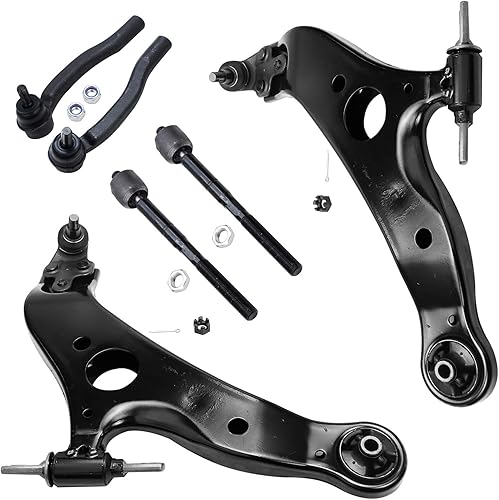 Miniatura 8 de Detroit Axle - Kit de brazos de control delanteros de 6 piezas para Toyota Corolla 2014-2019, 2 brazos de control inferiores con rótulas, 2 varillas
