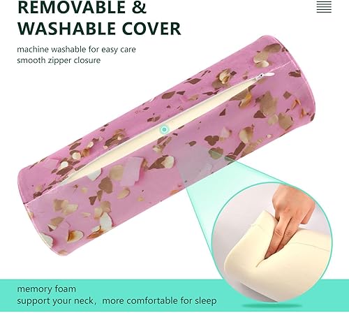 Miniatura 4 de Almohada redonda de fuegos artificiales, almohada redonda para cama con funda extraíble lavable, almohadas cilíndricas para cabeza, cuello, espalda