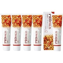 Herbal Toothpaste 5-Pack Natural Formula with Propolis for Daily Care, Refreshing Taste - 6.35 oz x 5ea 180 g Each