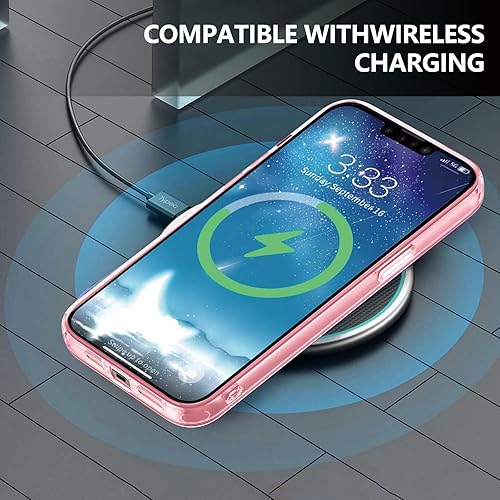 Miniatura 5 de HIYUUTTBS Funda protectora transparente para iPhone 13, funda protectora de esquina reforzada contra arañazos, policarbonato duro + carcasa de TPU