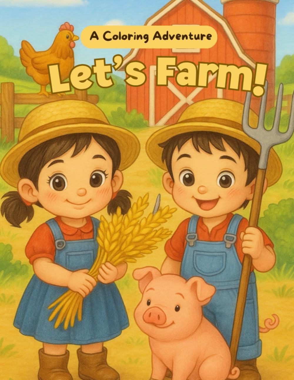Let's Farm!: A Coloring Adventure