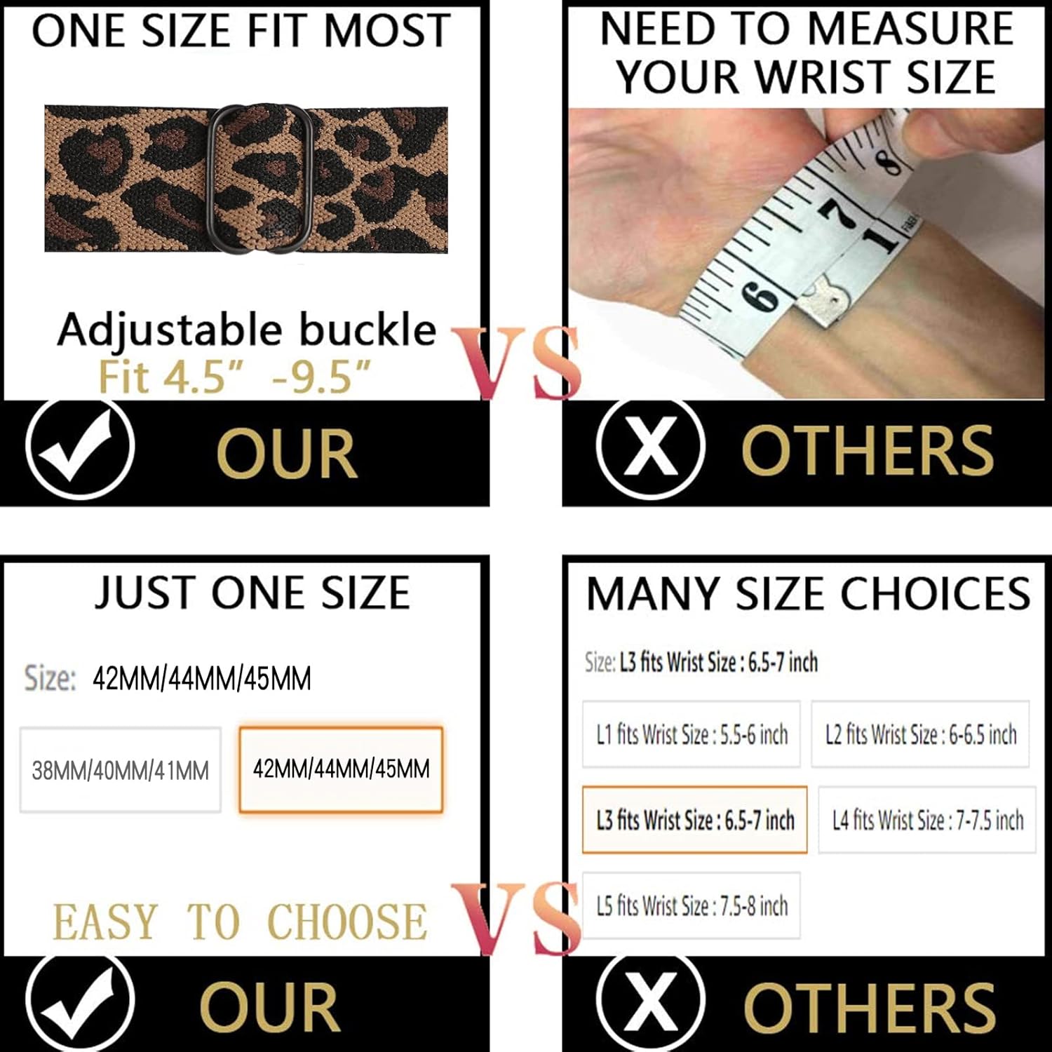 Kraftychix Adjustable Compatible Replacement Wristband Image