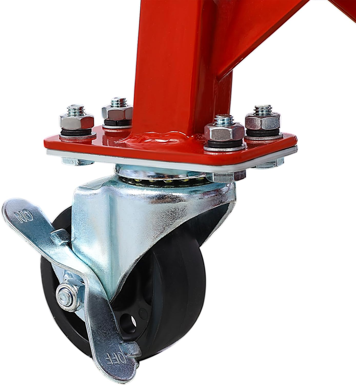 300 lbs Hydraulic Motorcycle Scissor Jack Lift,Dirt Bike Hydraulic Maintenance Stand,Heavy Duty Lift Table for Air Conditioner Electric Motors Heavy Things,Stability,(Red)