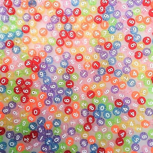 Vista 79 de Más de 500 cuentas redondas blancas de letras del alfabeto acrílico de 0.157 x 0.276 pulgadas de la A a la Z, cuentas sueltas para manualidades