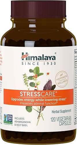 Himalaya StressCare para alivio natural del estrés, 120 cápsulas, suministro de 1 mes