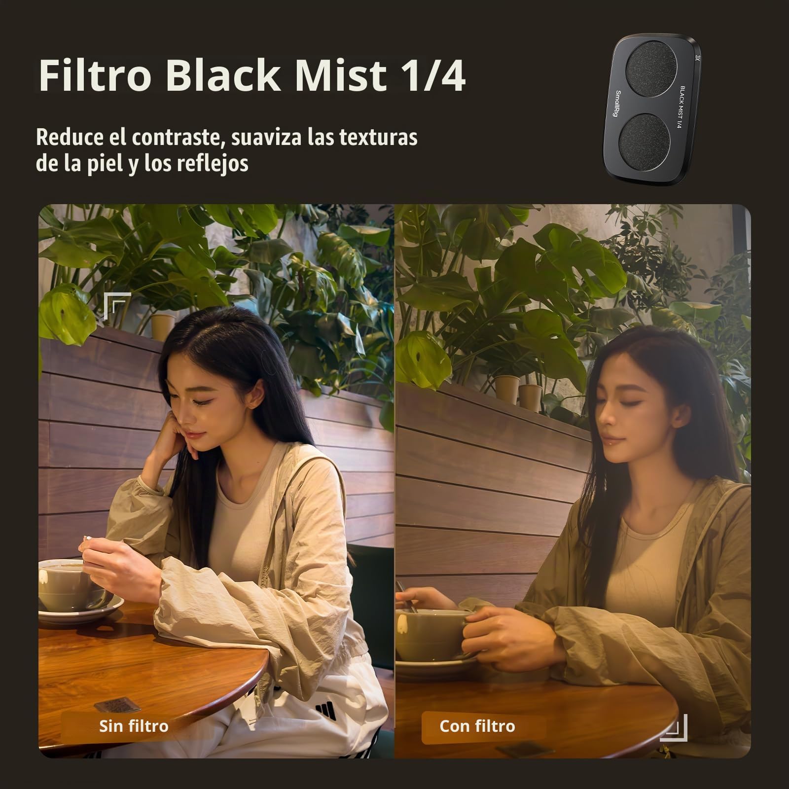 SMALLRIG Kit filtros para dji para Osmo Pocket 4P, 3 filtros - 6649