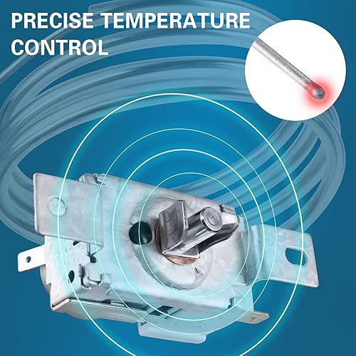 Miniatura 5 de Control de termostato WP2198202, termostato de refrigerador ultra duradero wp2198202, ajuste exacto para refrigeradores Whirlpool y Kenmore -