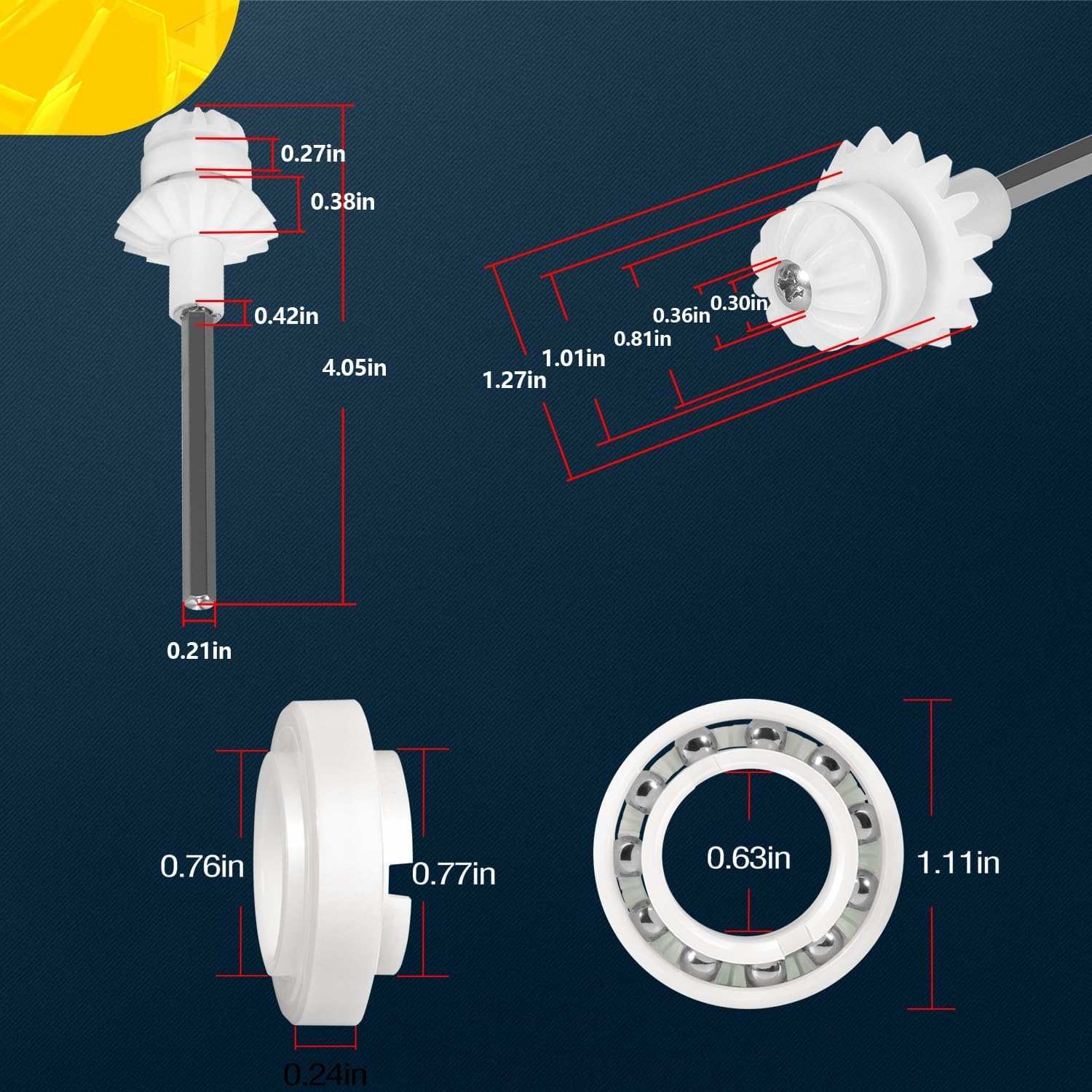 MX8 / MX8 Elite Kit d'entretien Pièces de rechange pour aspirateur de piscine Zodiac Baracuda MX8, MX6, MX8EL, MX6EL, kit de réparation, R0524900, R0526100, R0527000, R0525100, R0524700