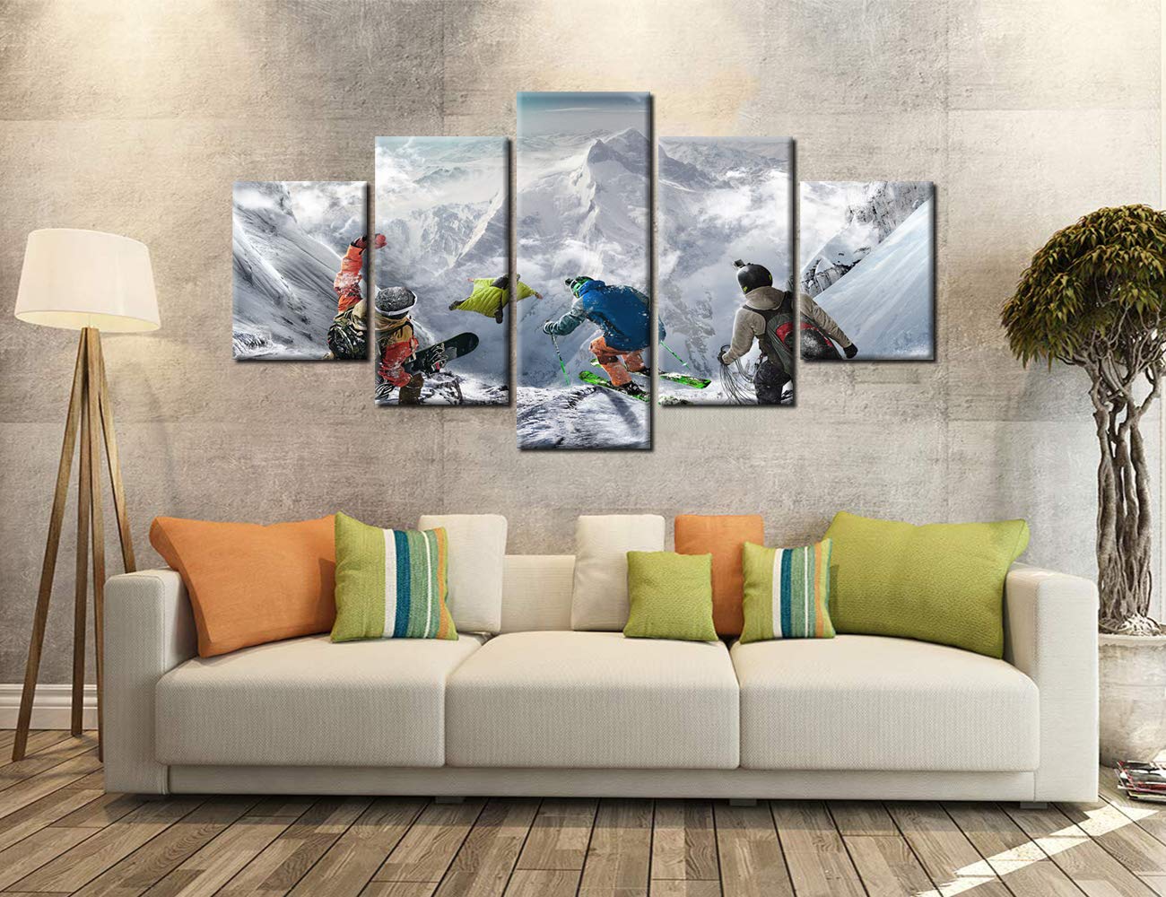 Impression sur toile Snowboard - Achat / Vente